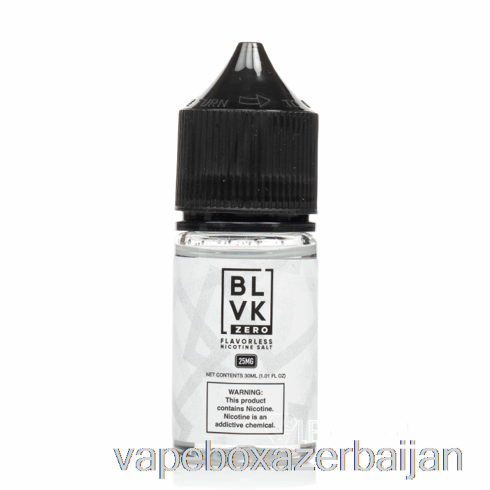 Vape Azerbaijan Flavorless - BLVK Salt - 30mL 25mg